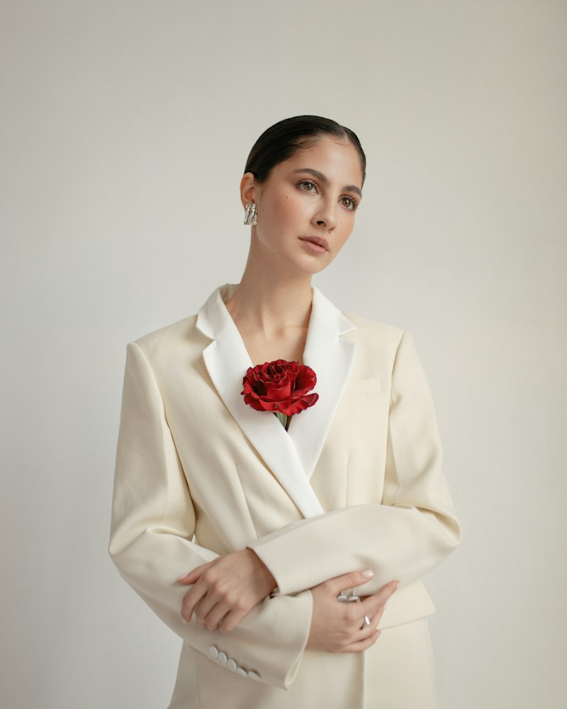 Double-Breasted Linen Blazer