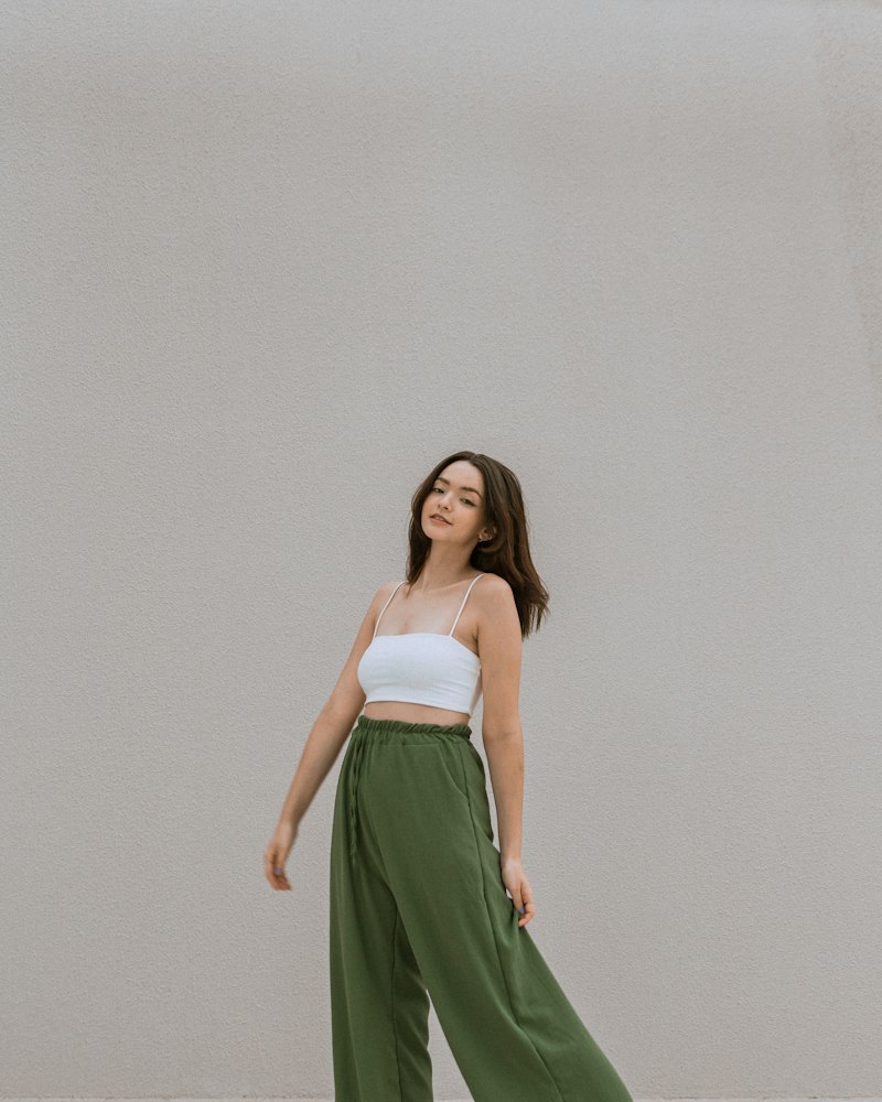 High-Waist Wide-Leg Trousers